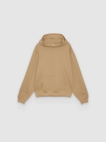 %Pto% Basic regular hoodie beige front view