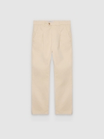 %Pto% Relaxed high-rise chino pants raw front view