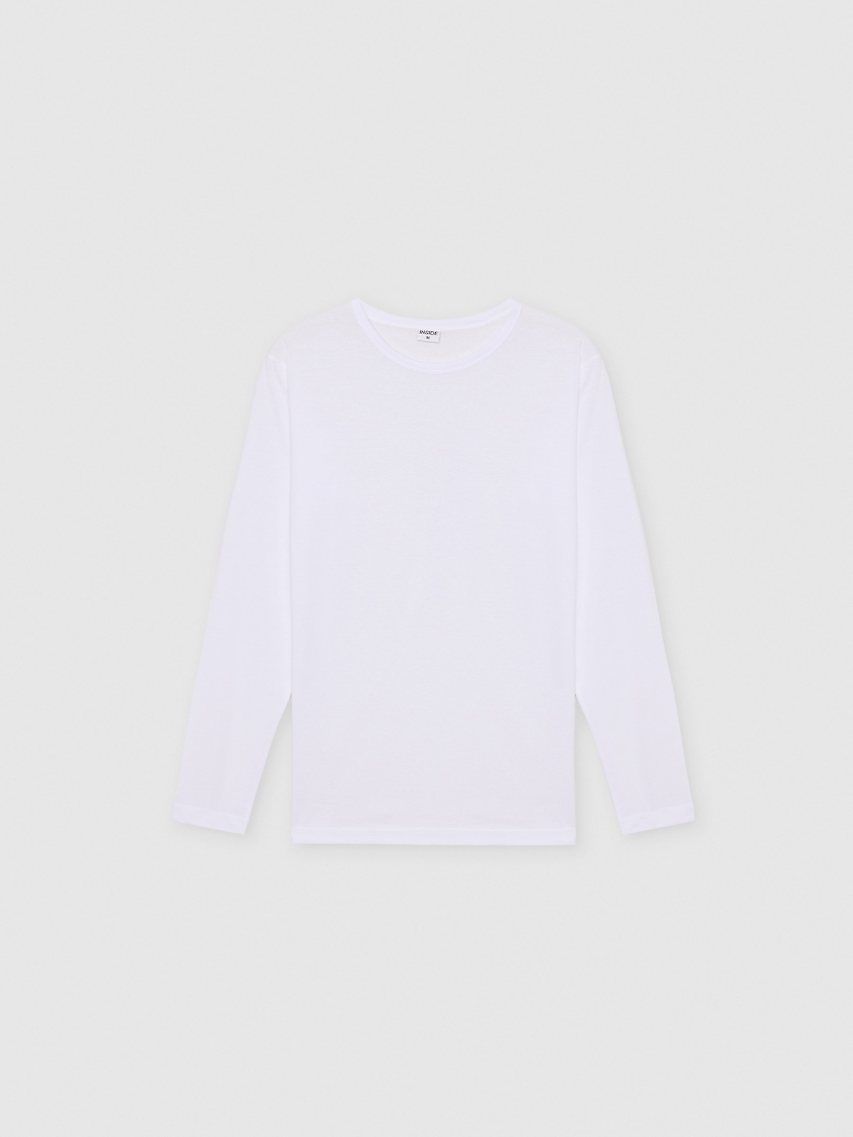 %Pto% Basic long sleeve t-shirt white front view