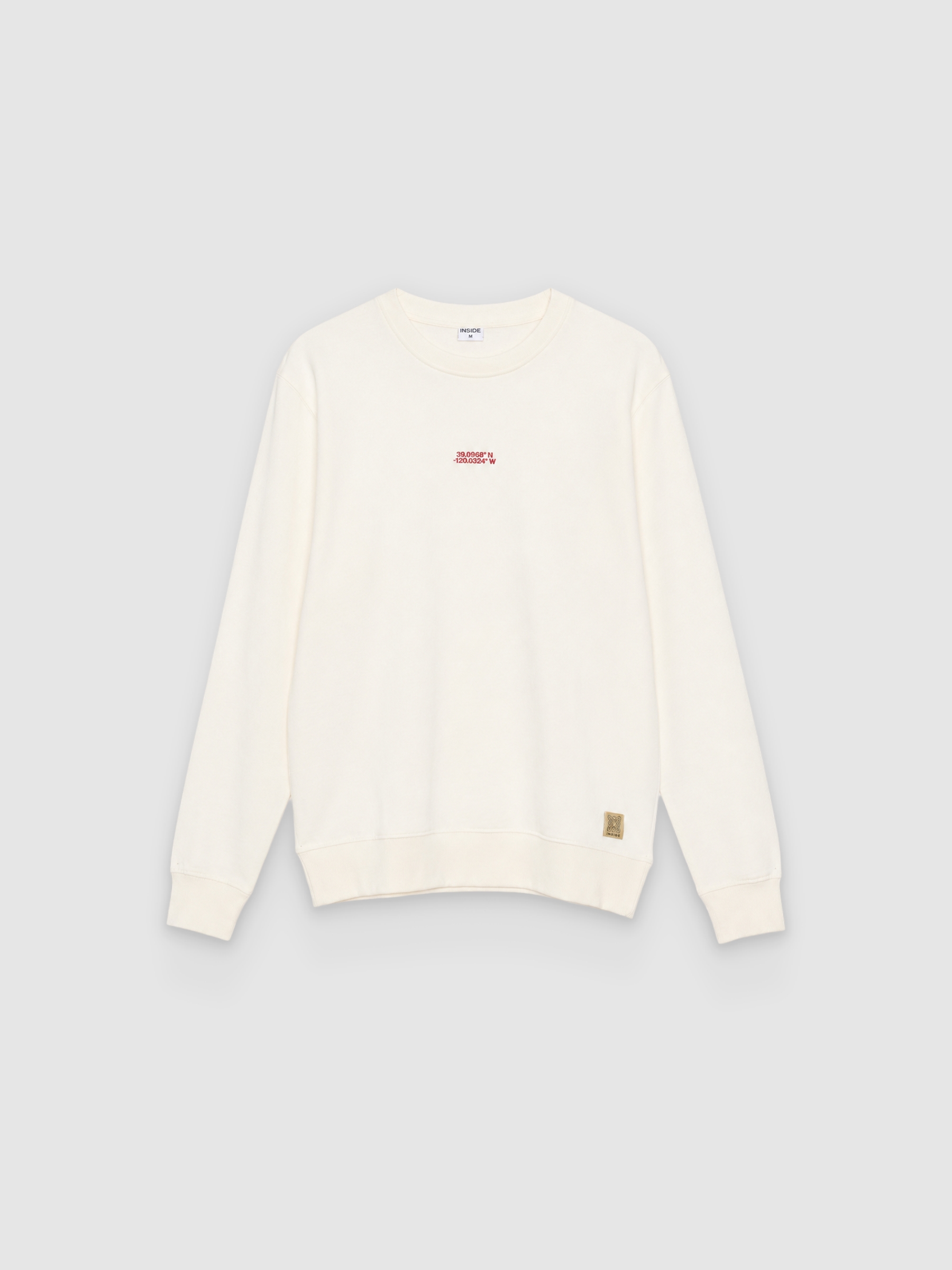 Oversized coordinates sweatshirt raw middle front view