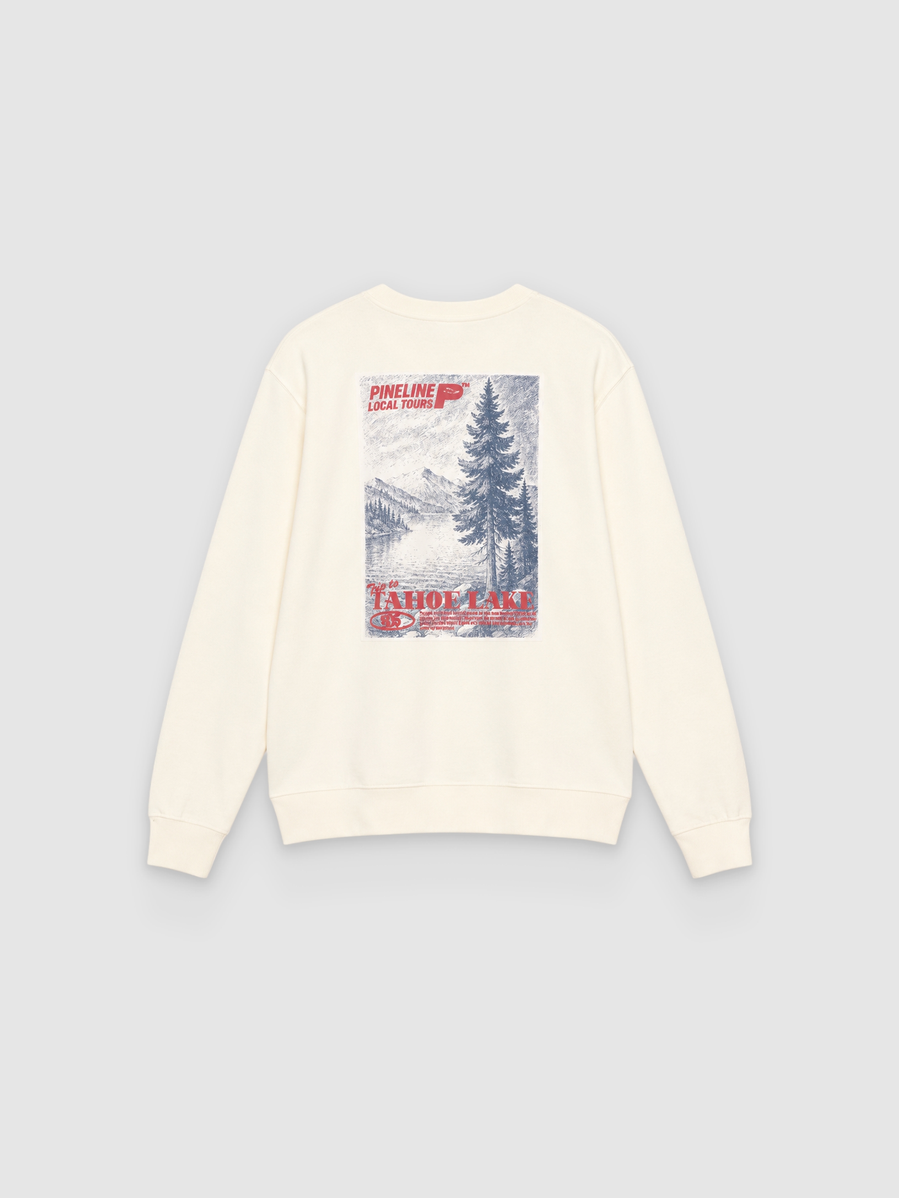Sudadera coordenadas oversize crudo vista media frontal