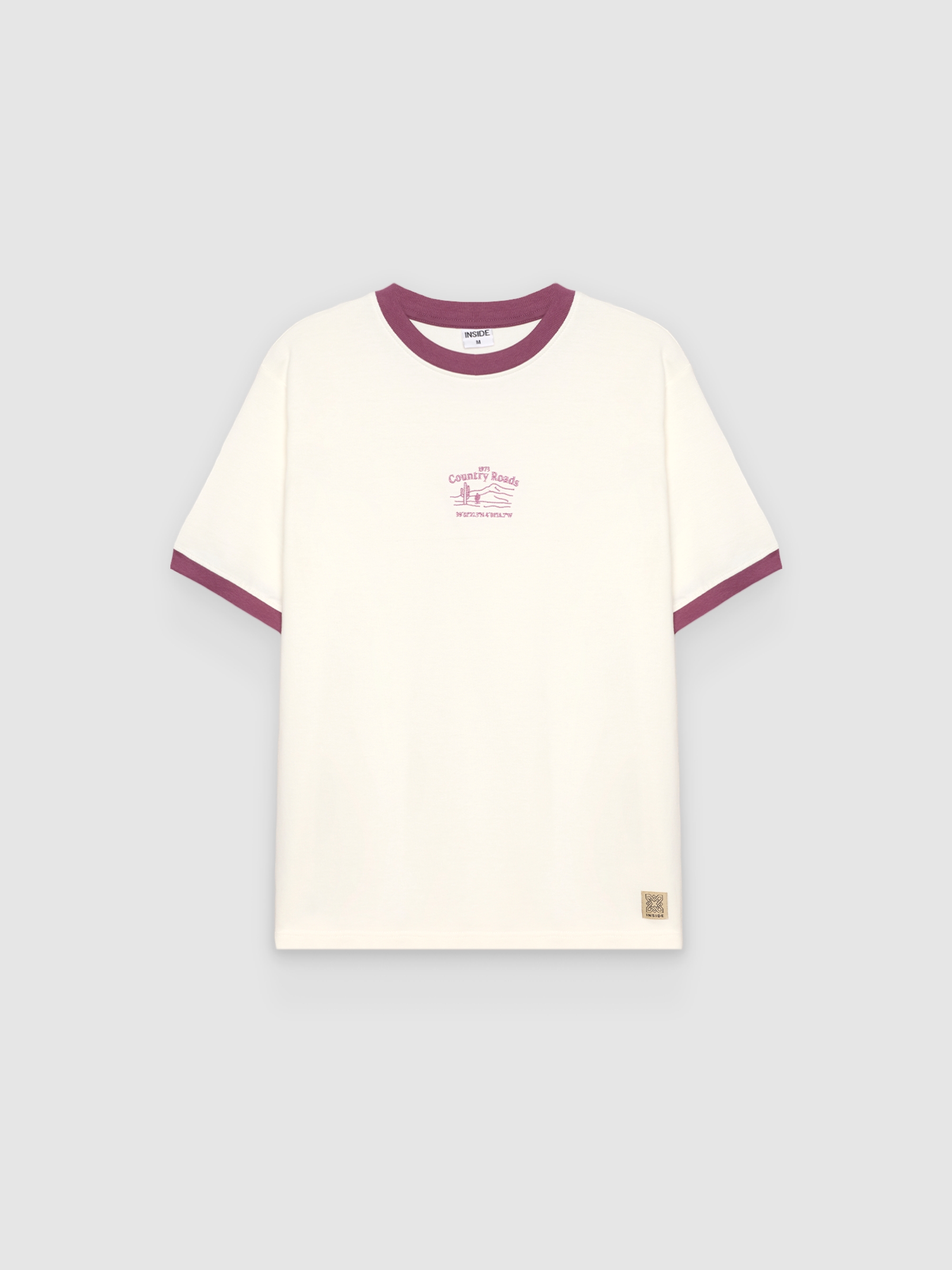 Embroidered country roads T-shirt
