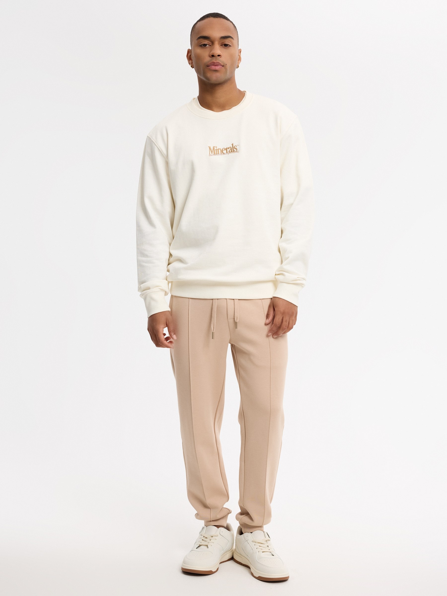 Oversized minerals sweatshirt raw middle front view