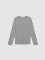 %Pto% Basic long sleeve t-shirt melange grey front view