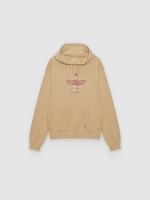 %Pto% Sudadera con capucha lakota beige vista frontal