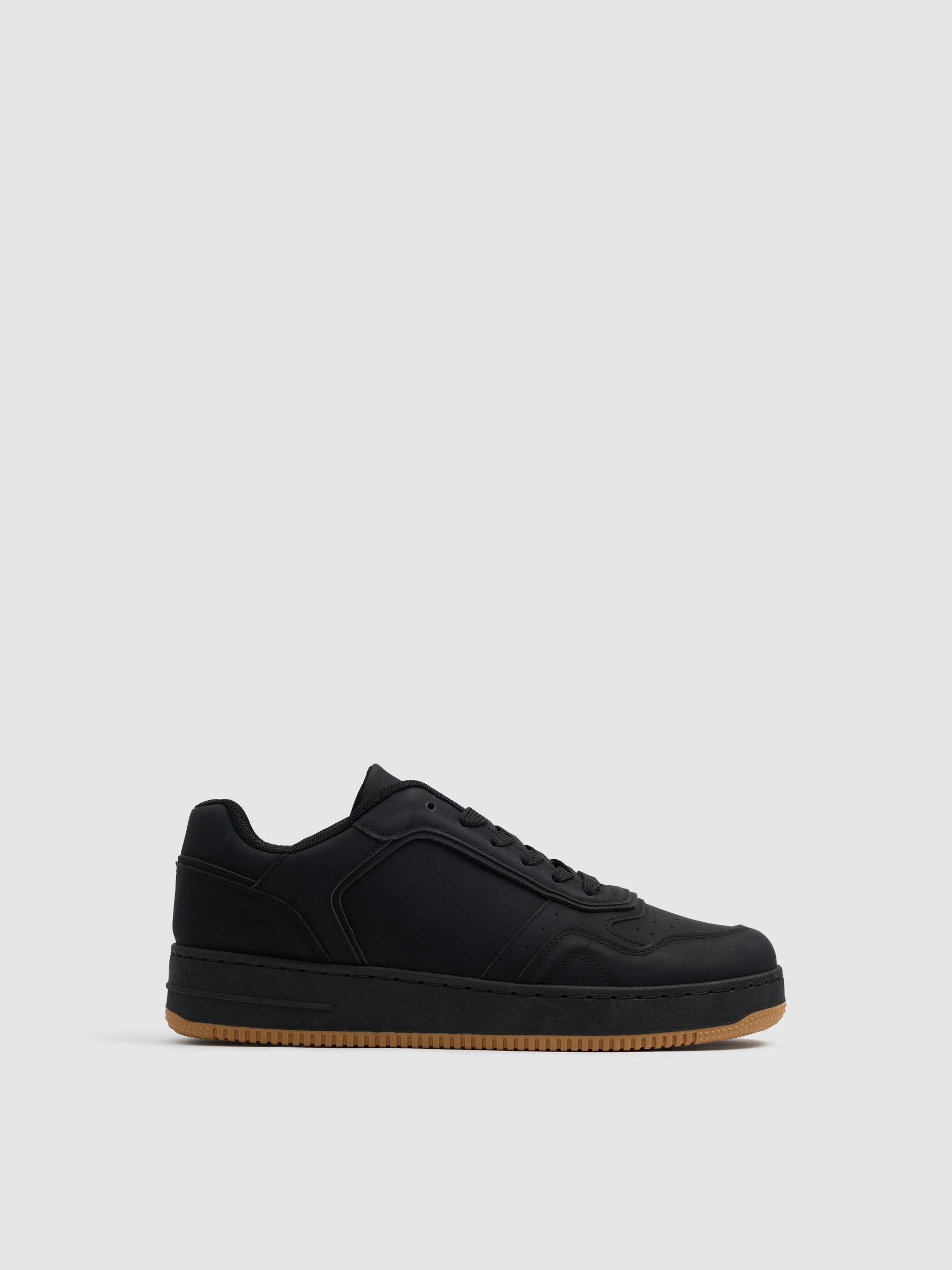 Esportiva skater sola de borracha preto