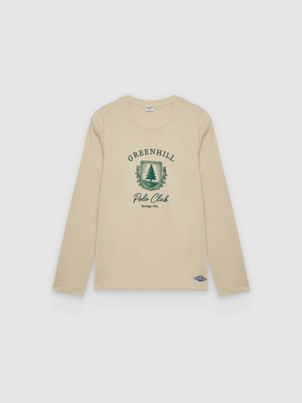  Camiseta estampada Greenhill crudo vista frontal