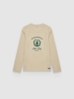 %Pto% Camiseta estampada Greenhill crudo vista frontal