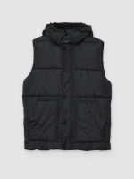 %Pto% Chaleco multibolsillos nylon negro vista frontal