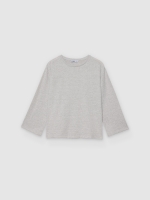 %Pto% Camiseta de malha oversized melange claro vista frontal