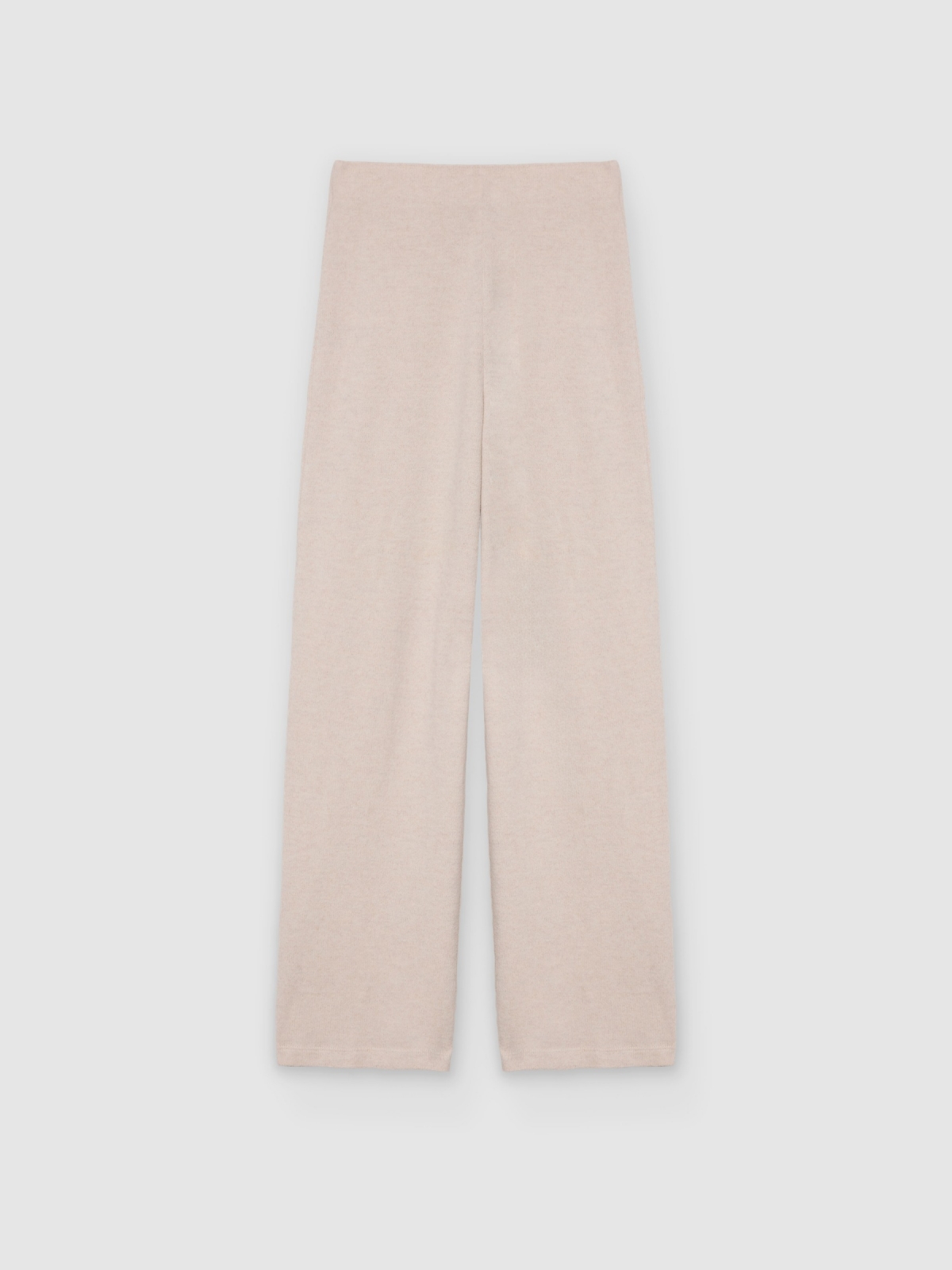 %Pto% High-rise wide-leg pants raw front view