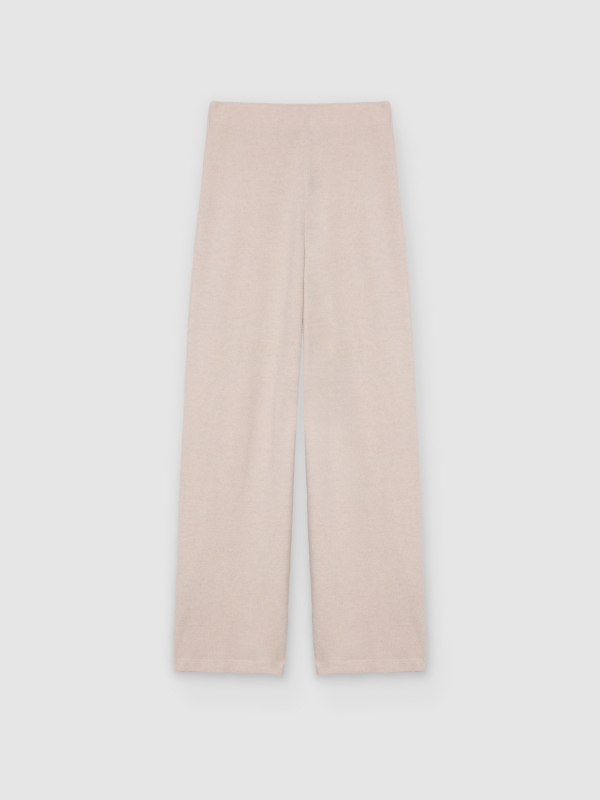  High-rise wide-leg pants raw front view