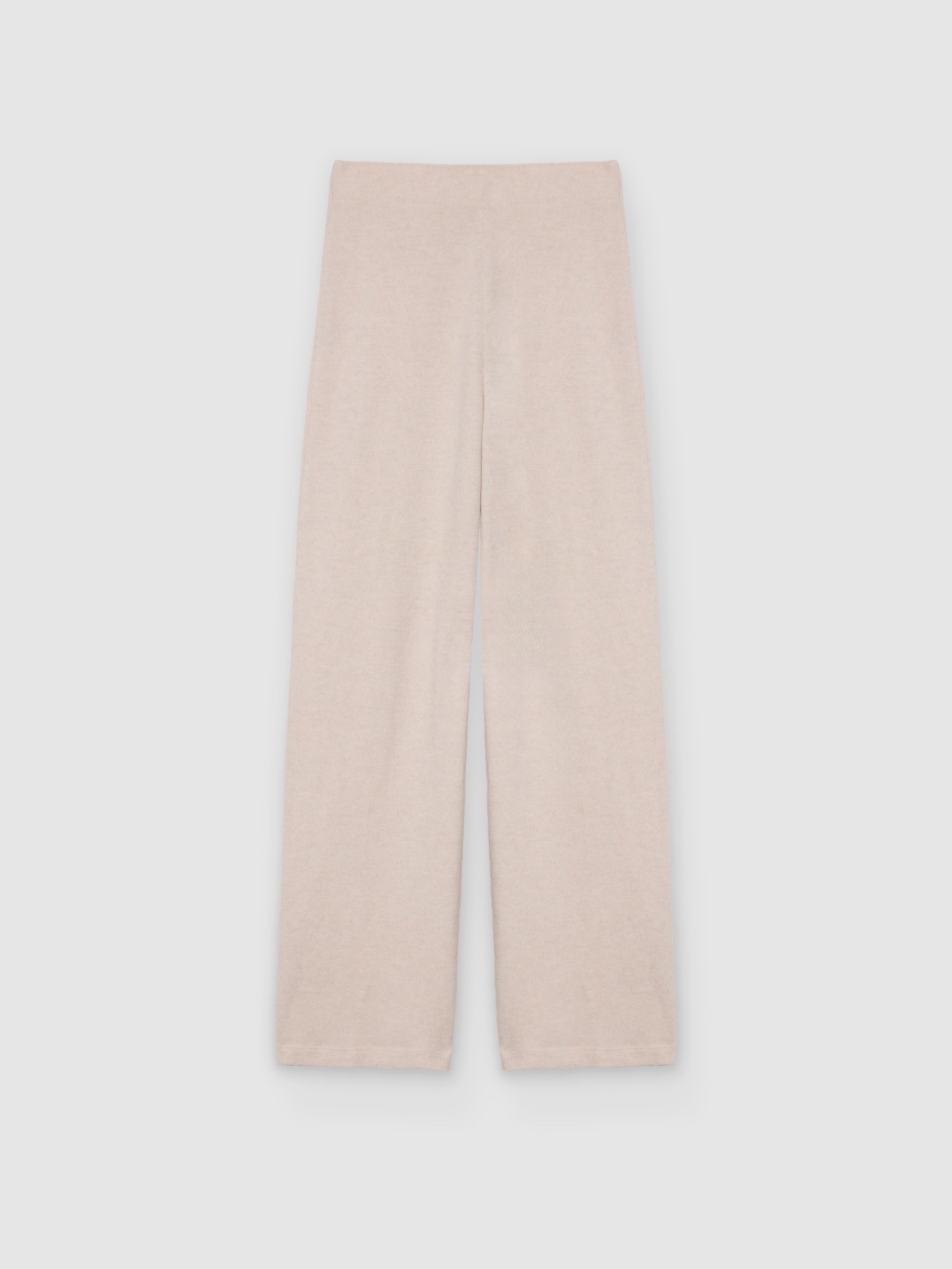  High-rise wide-leg pants raw front view
