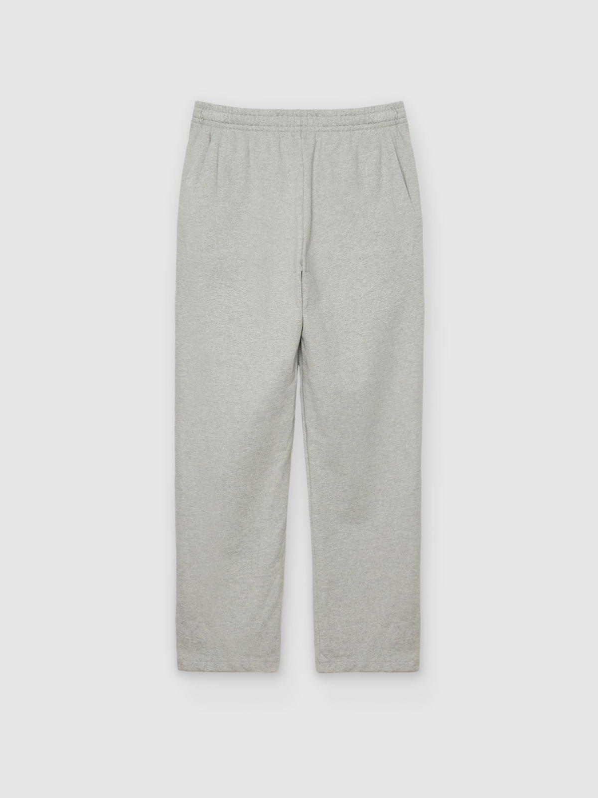 %Pto% High-rise regular fleece joggers grey vigore front view