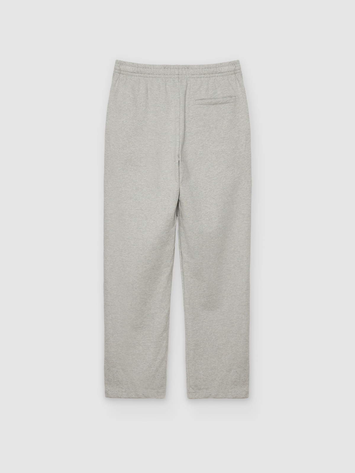Jogger felpa tiro alto regular cinza vigoré vista traseira