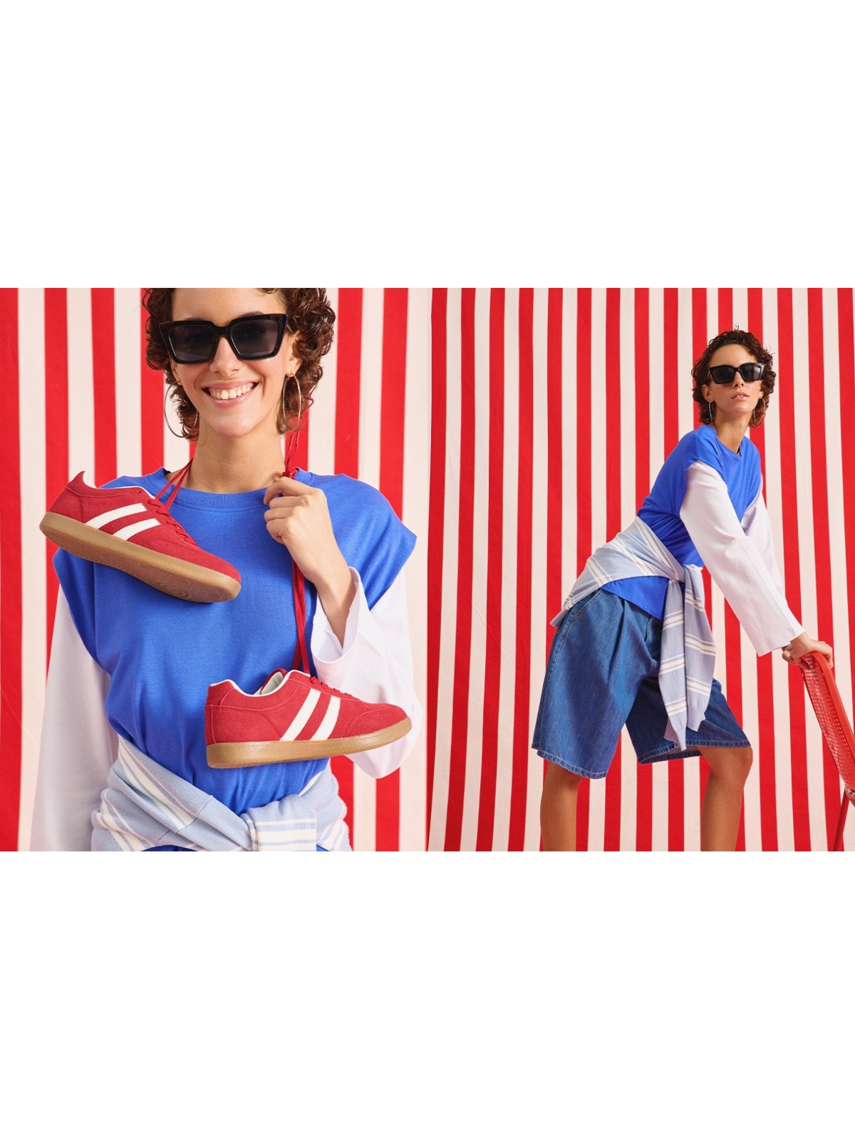 %NewExtra% Basic sleeveless modal T-shirt electric blue