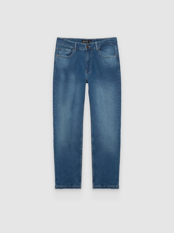  Regular basic jeans blue front view