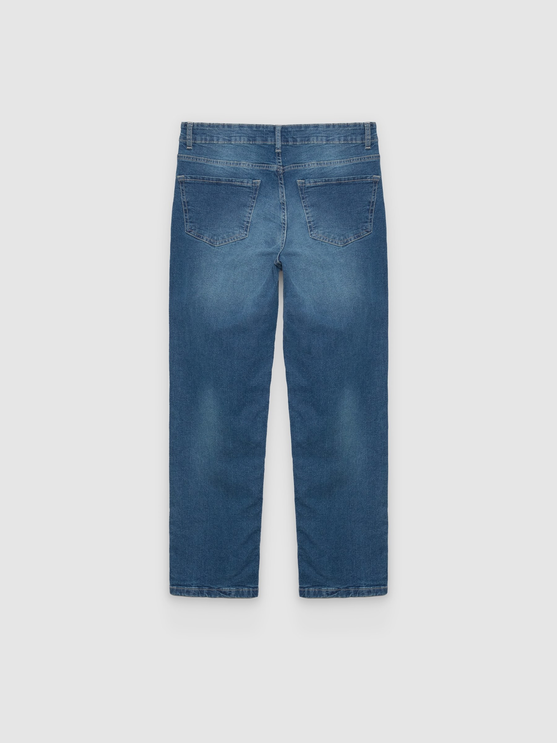  Regular basic jeans blue front view