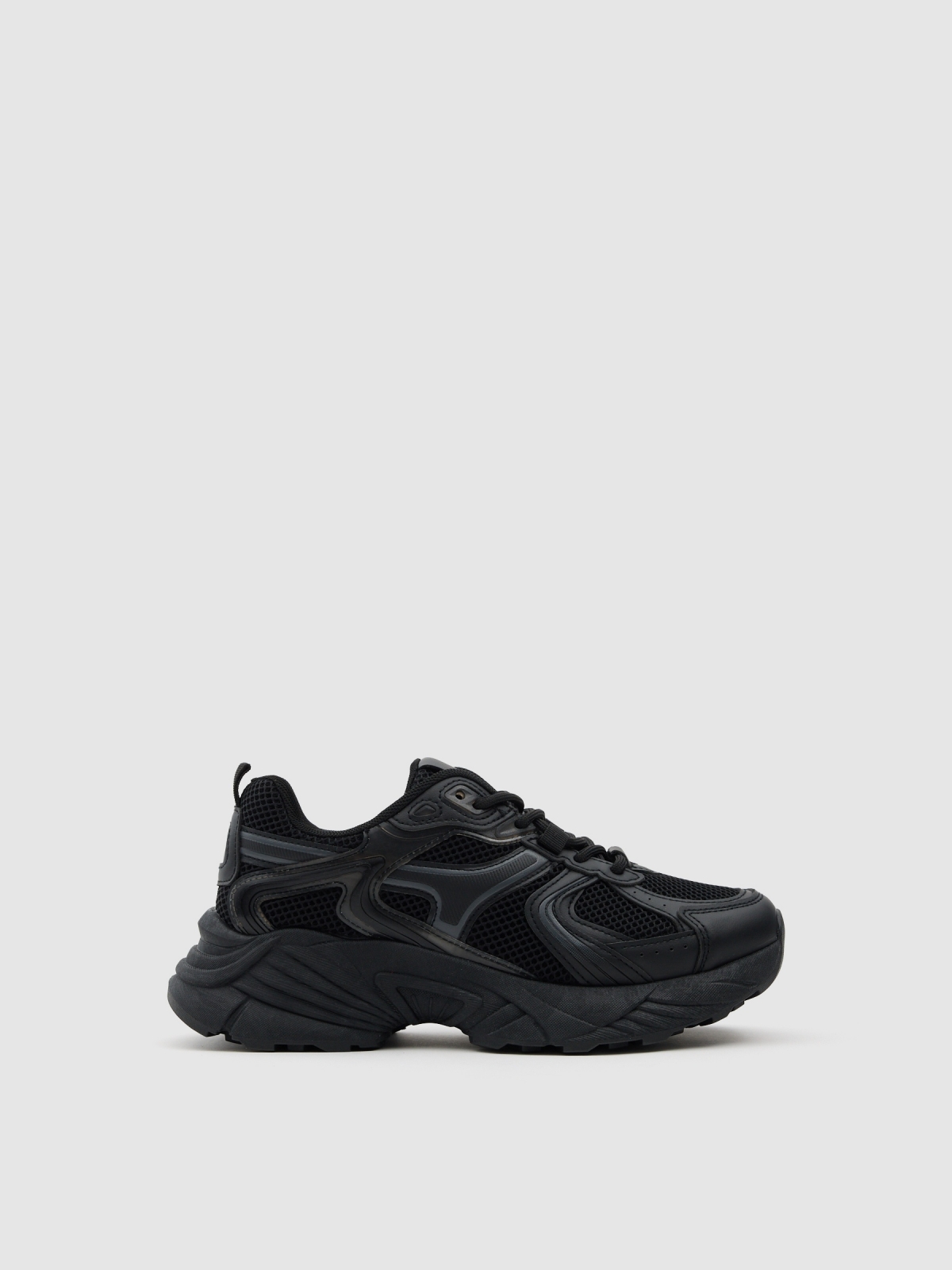 Deportiva casual running nylon negro