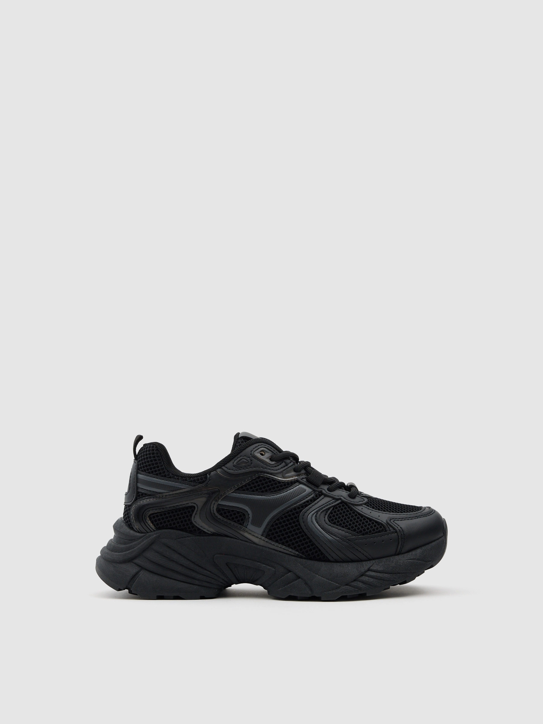 Deportiva casual running nylon negro