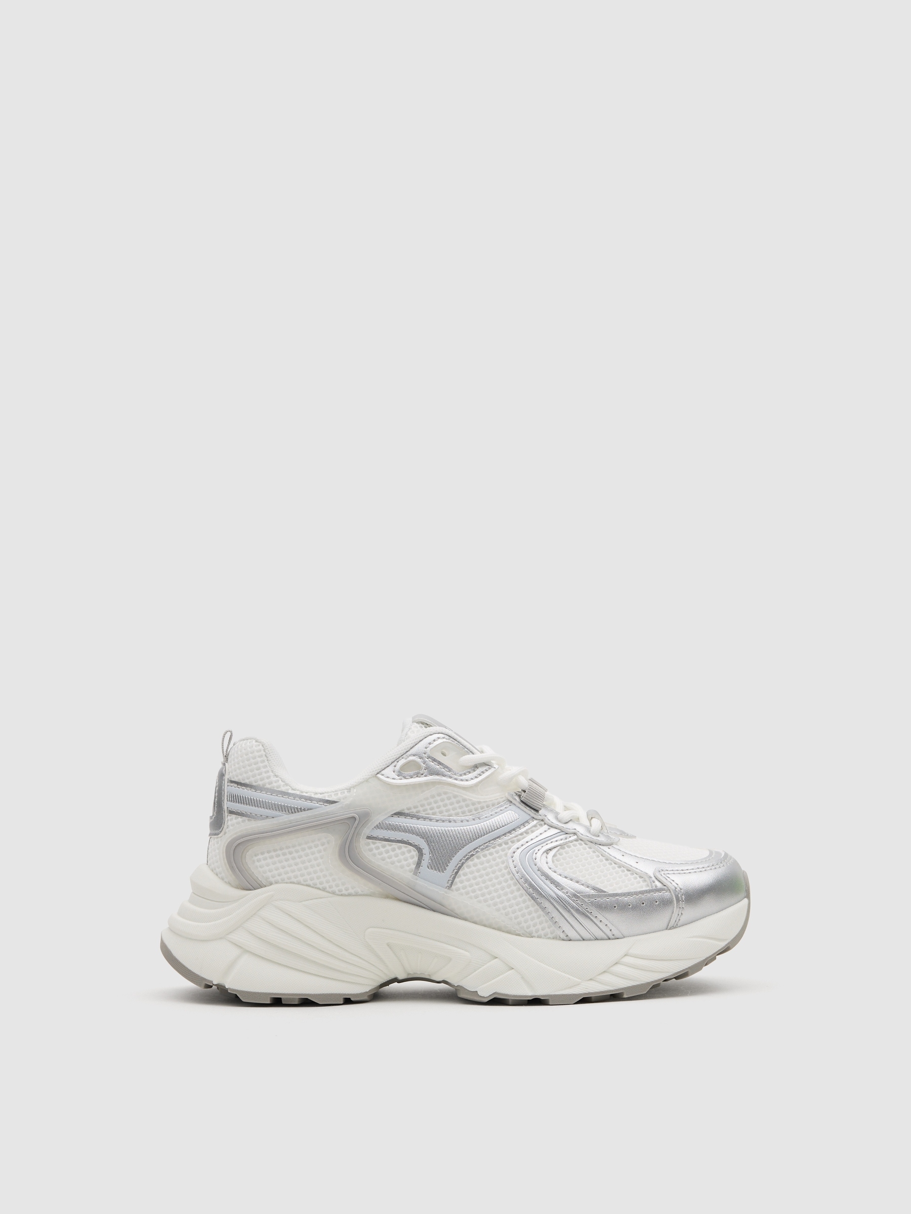 Zapatillas combinadas running nylon blanco