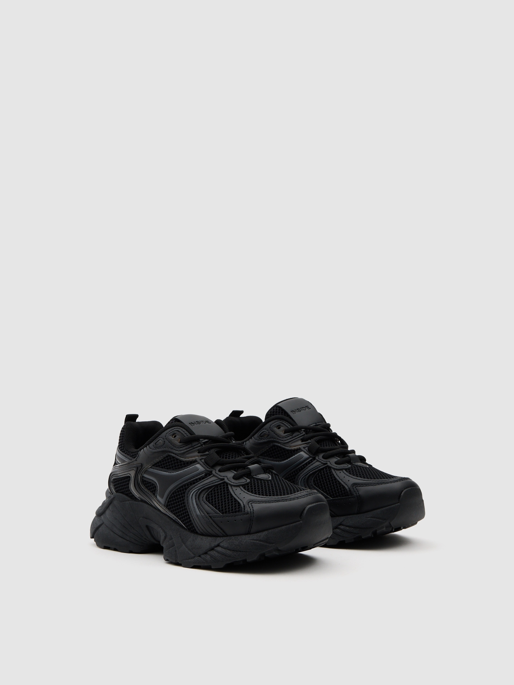 Deportiva casual running nylon negro