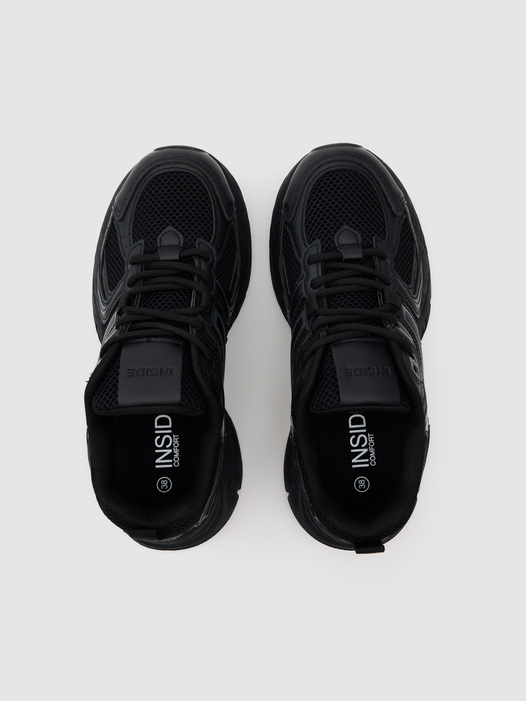 Deportiva casual running nylon negro