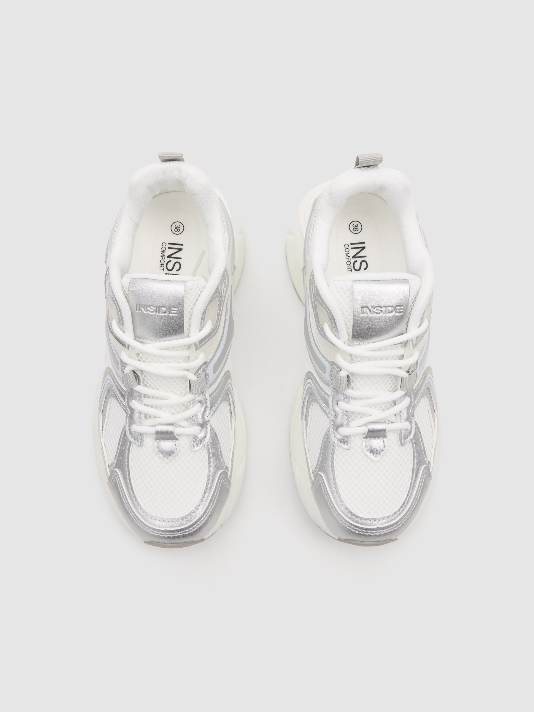 Zapatillas combinadas running nylon blanco