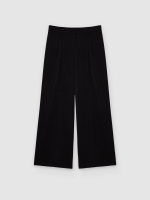 %Pto% Pantalón palazzo doble pinza negro vista frontal