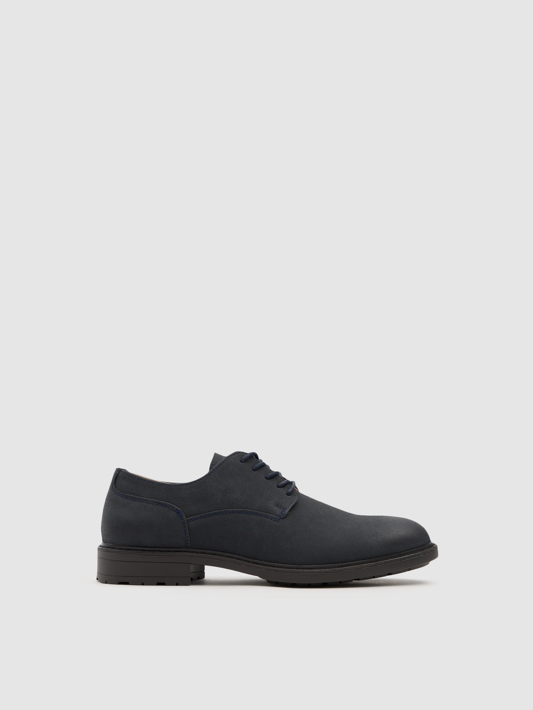 Classic lace-up dress shoe dark blue