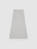 %Pto% Falda midi punto soft blanco roto vista frontal
