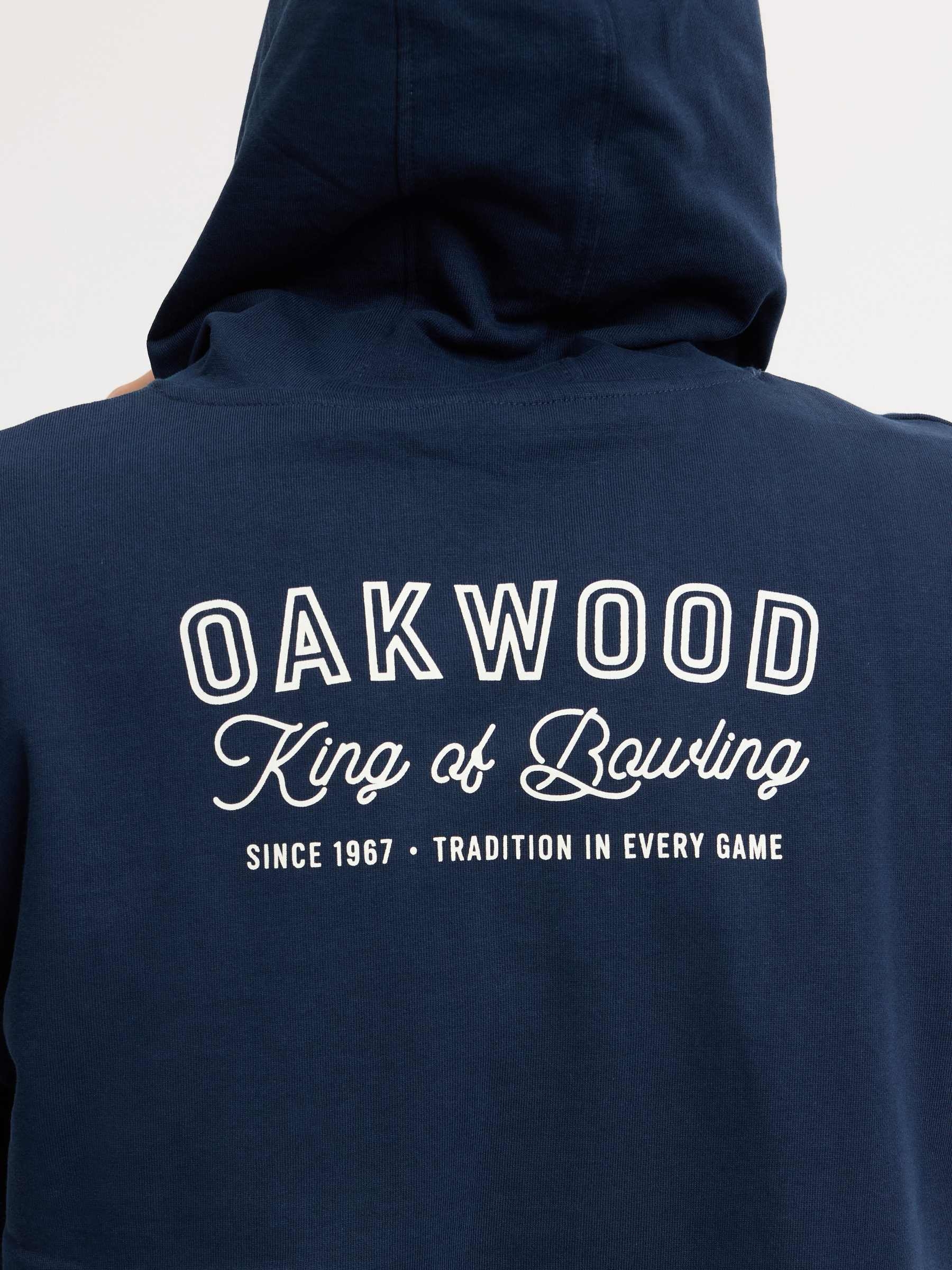 Campus hoodie navy middle front view
