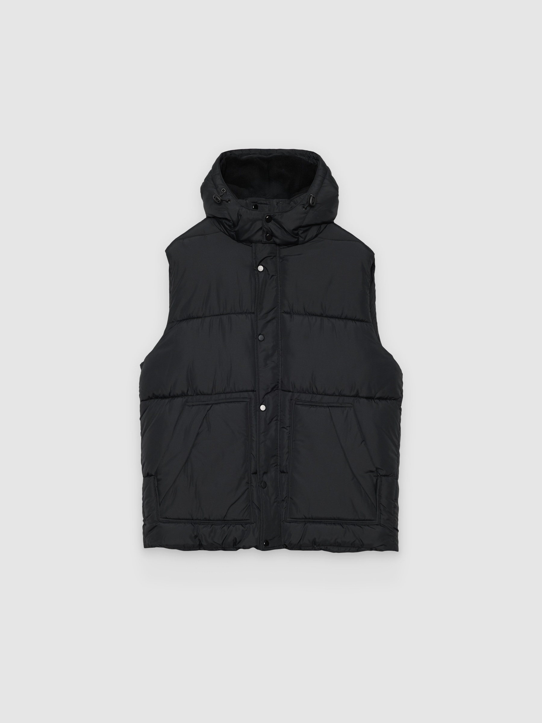 Nylon multi-pocket vest black middle front view