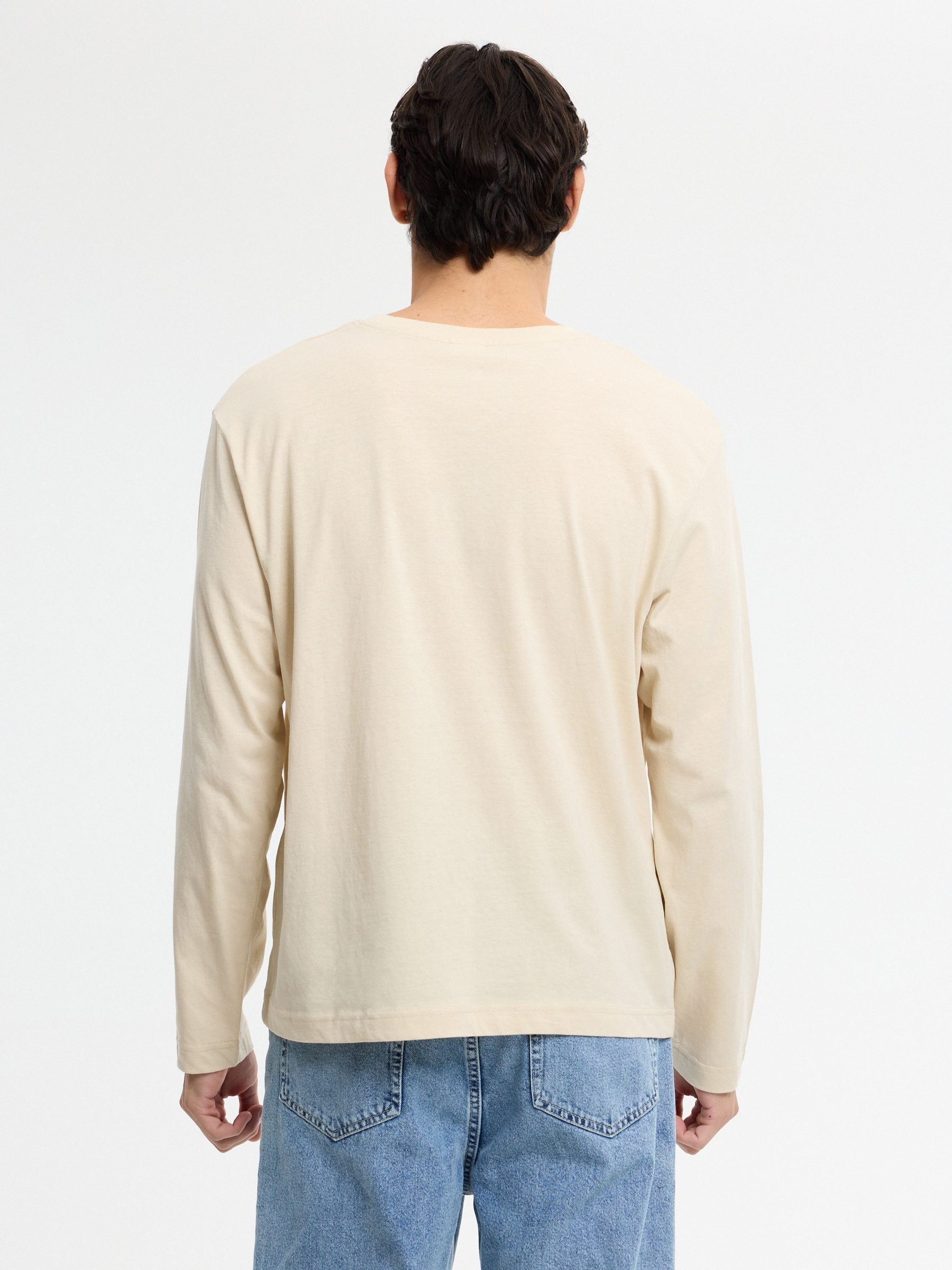 Camiseta estampada Greenhill crudo vista media frontal