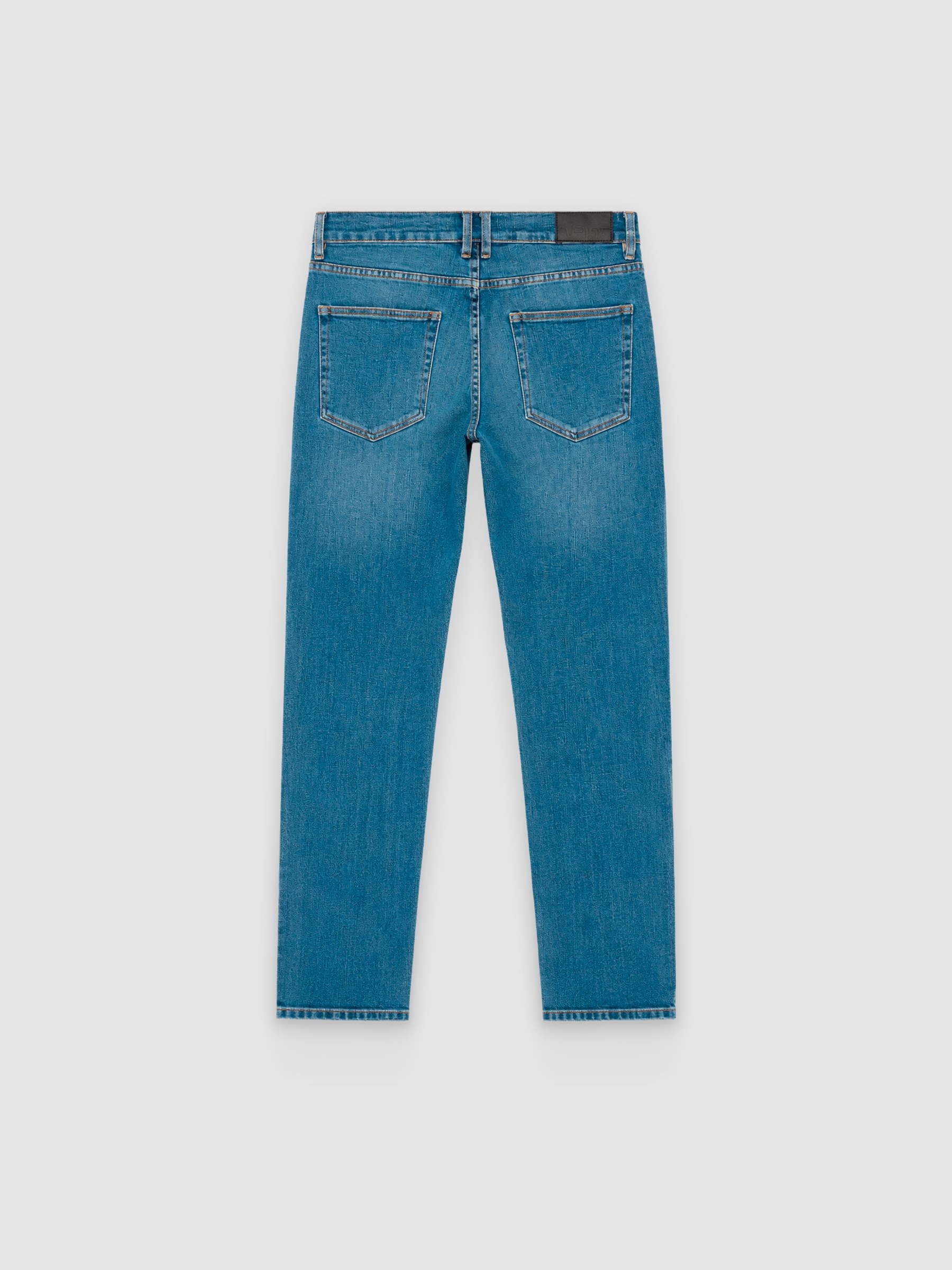 Jeans slim básicas azul vista geral frontal