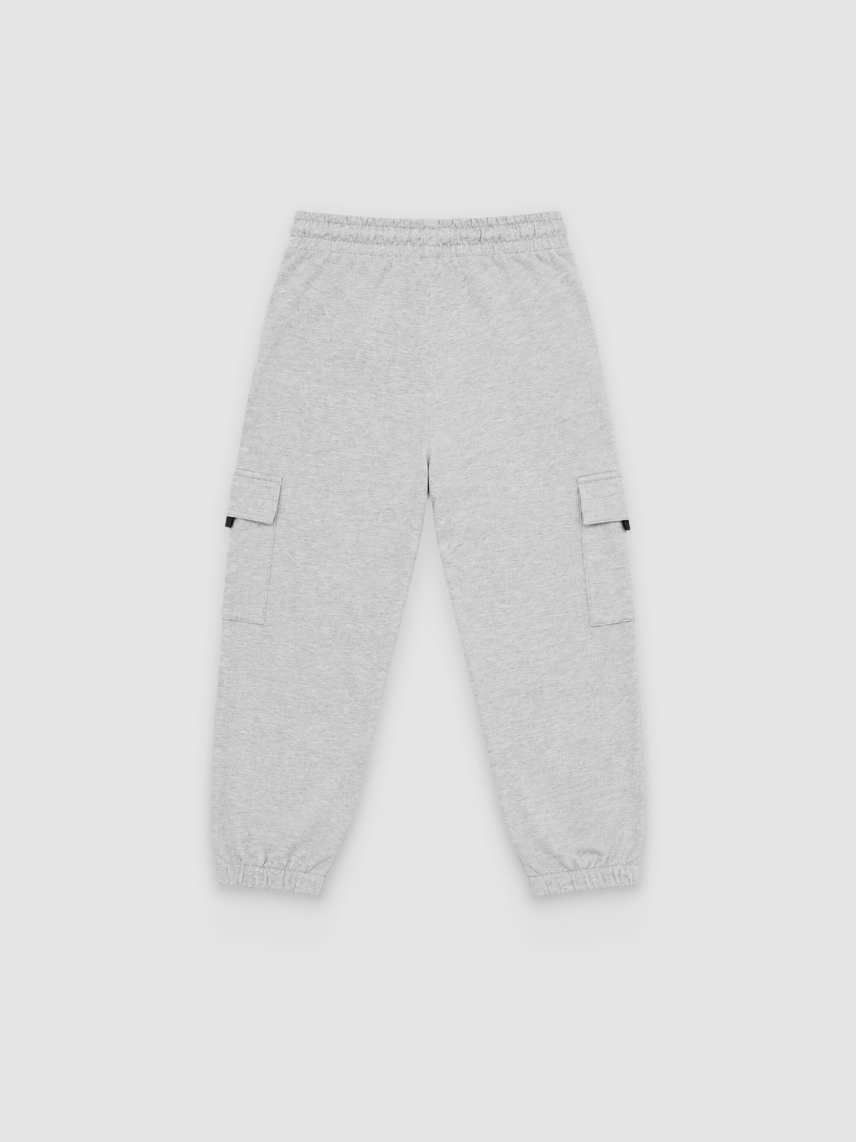 Calças de Jogger com bolsos melange meio vista traseira