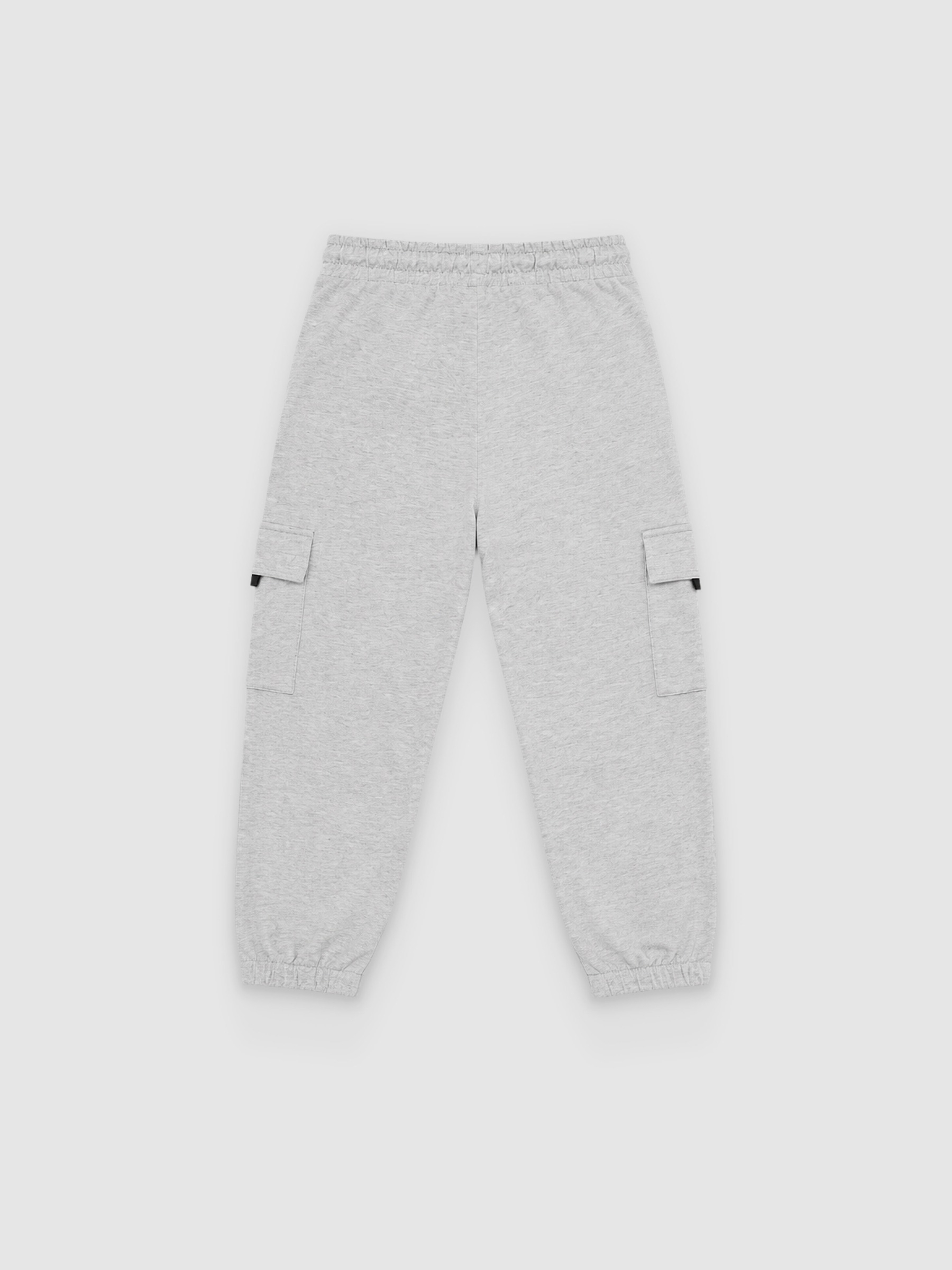 Calças de Jogger com bolsos melange meio vista geral frontal