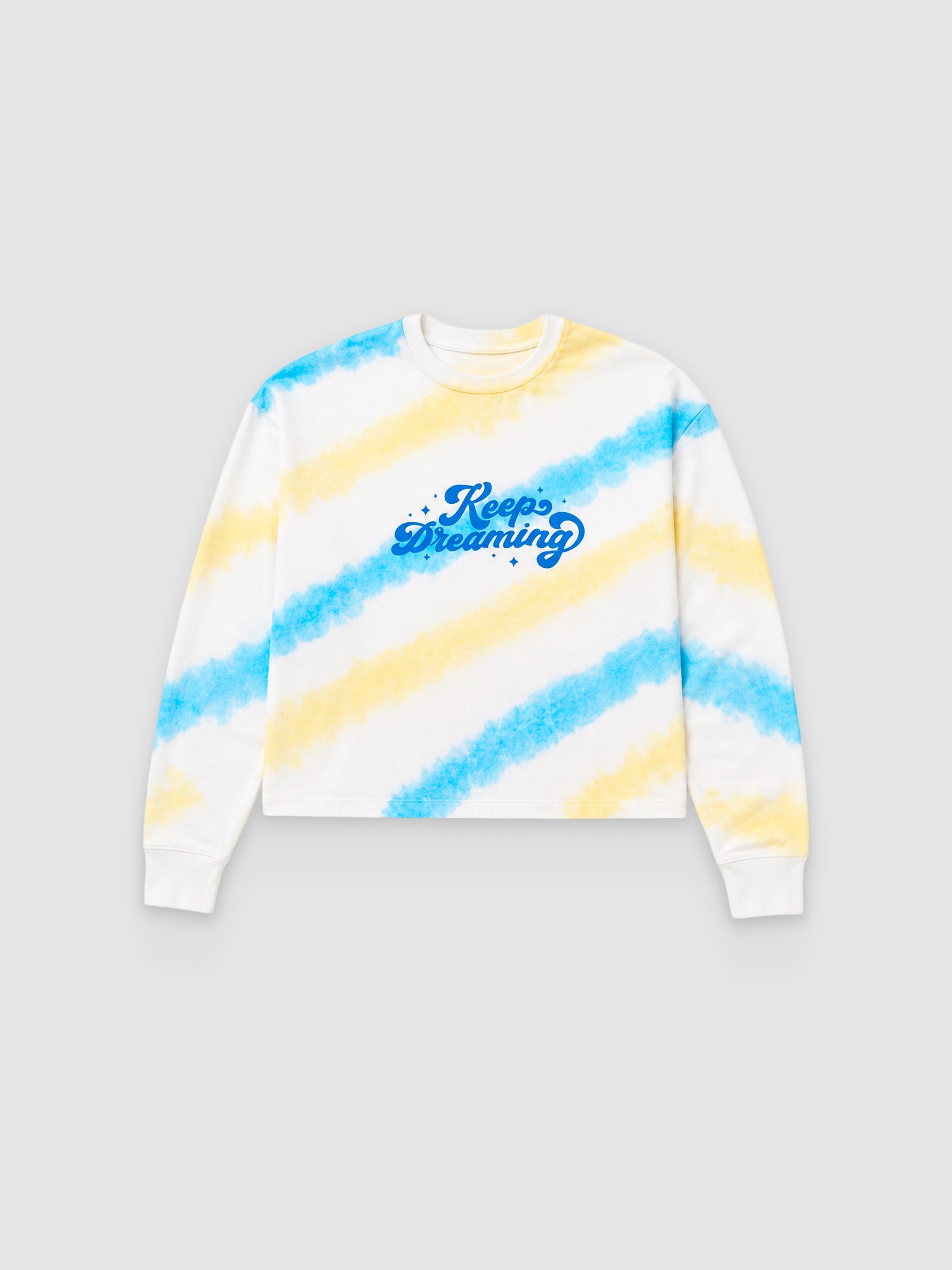 Sudadera crop Keep Dreaming multicolor vista media frontal