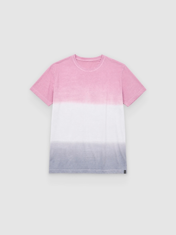  T-shirt degradada Tie&Dye púrpura vista frontal