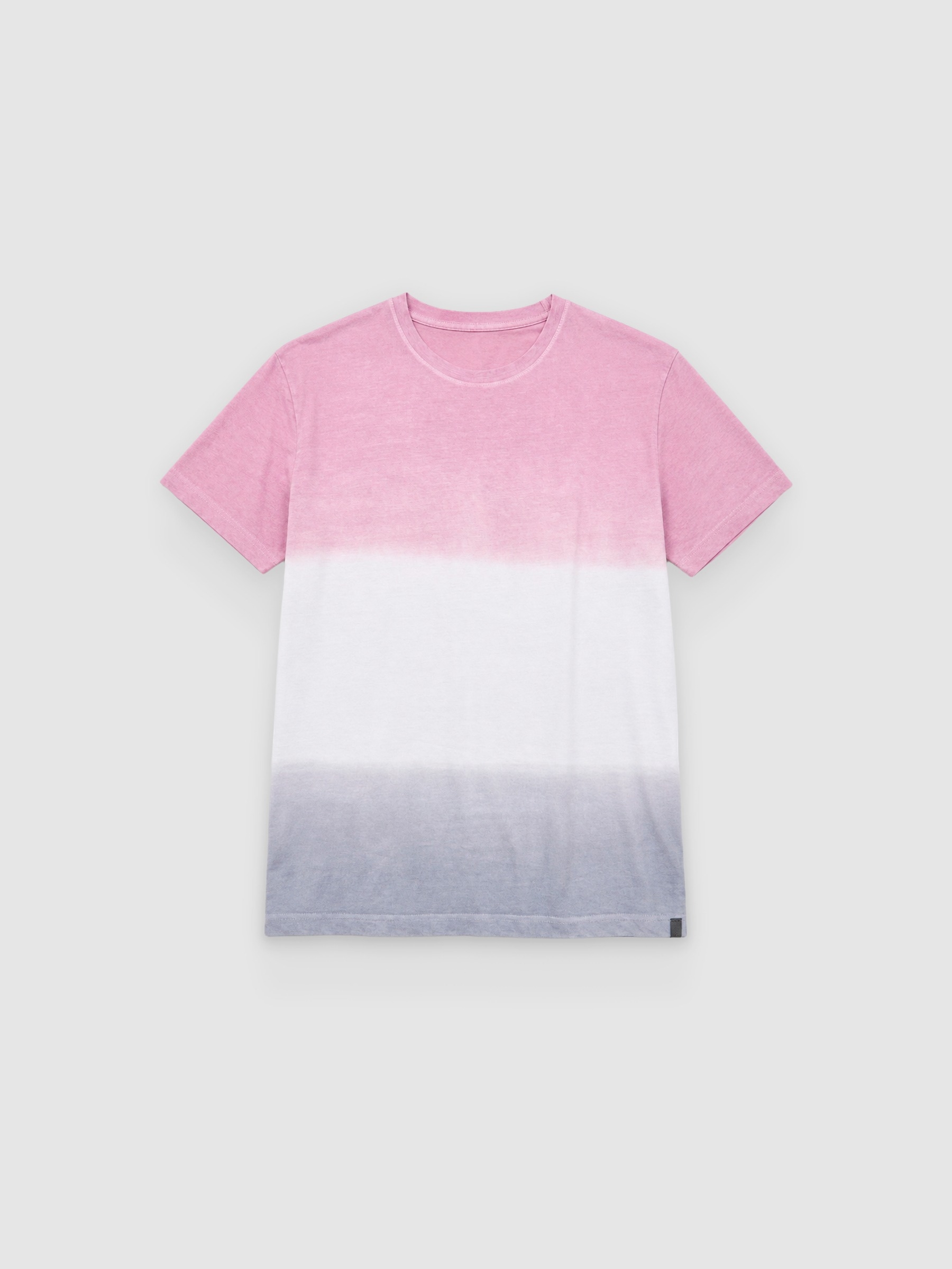 Tie&Dye degraded T-shirt purple middle front view