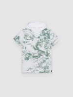 %Pto% Camiseta print manchas con capuchas blanco vista frontal