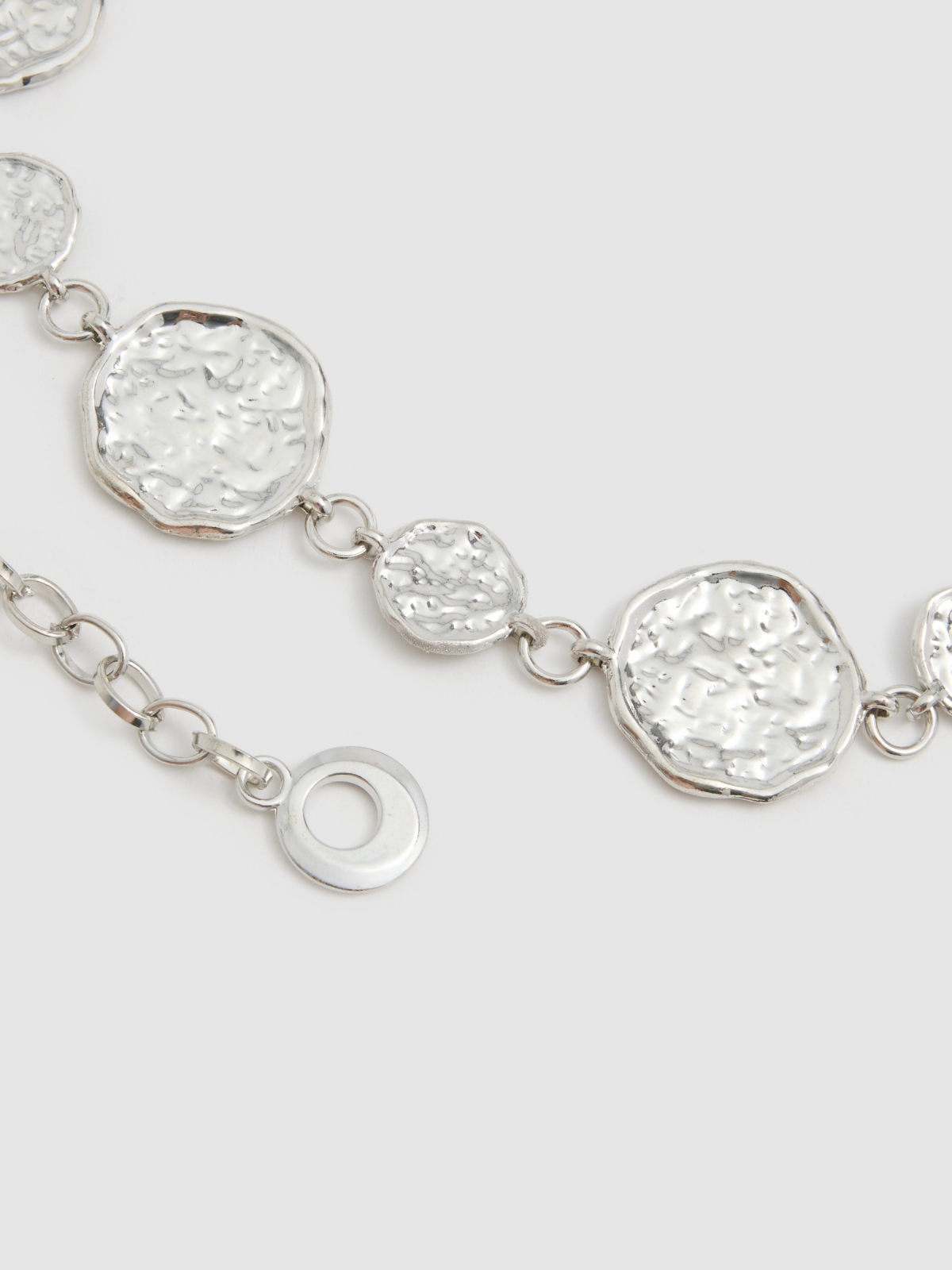 Chain belt silver silver zenithal view