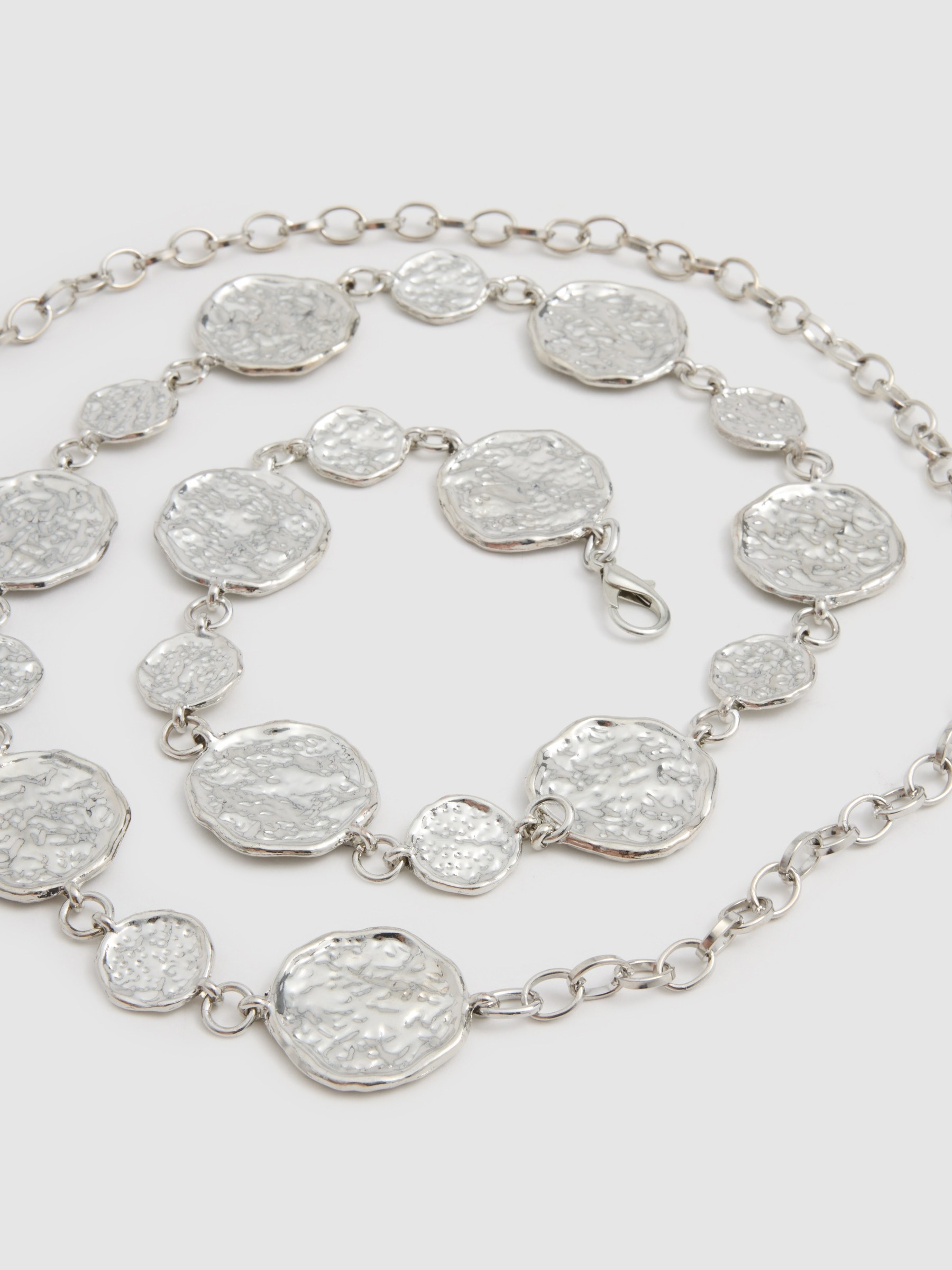 Chain belt silver silver