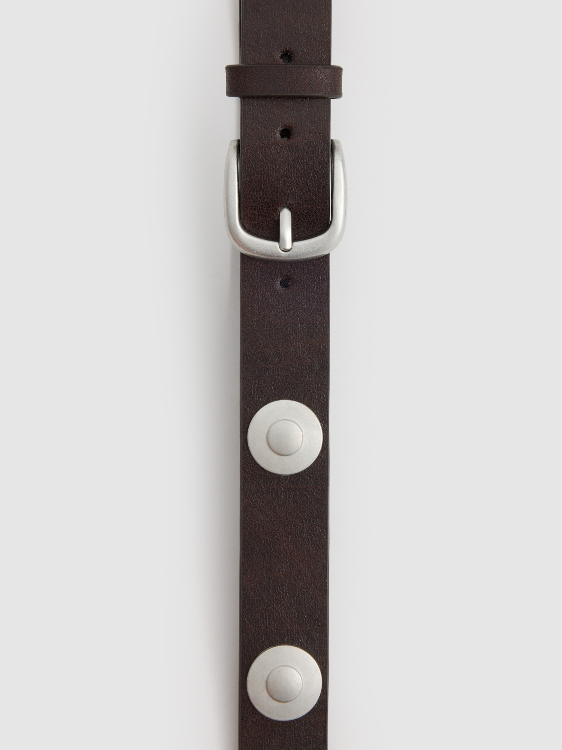 Basic rivet belt brown