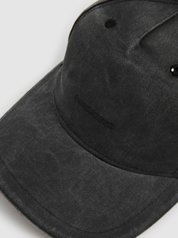 Gorra baseball efecto lavado gris vista frontal