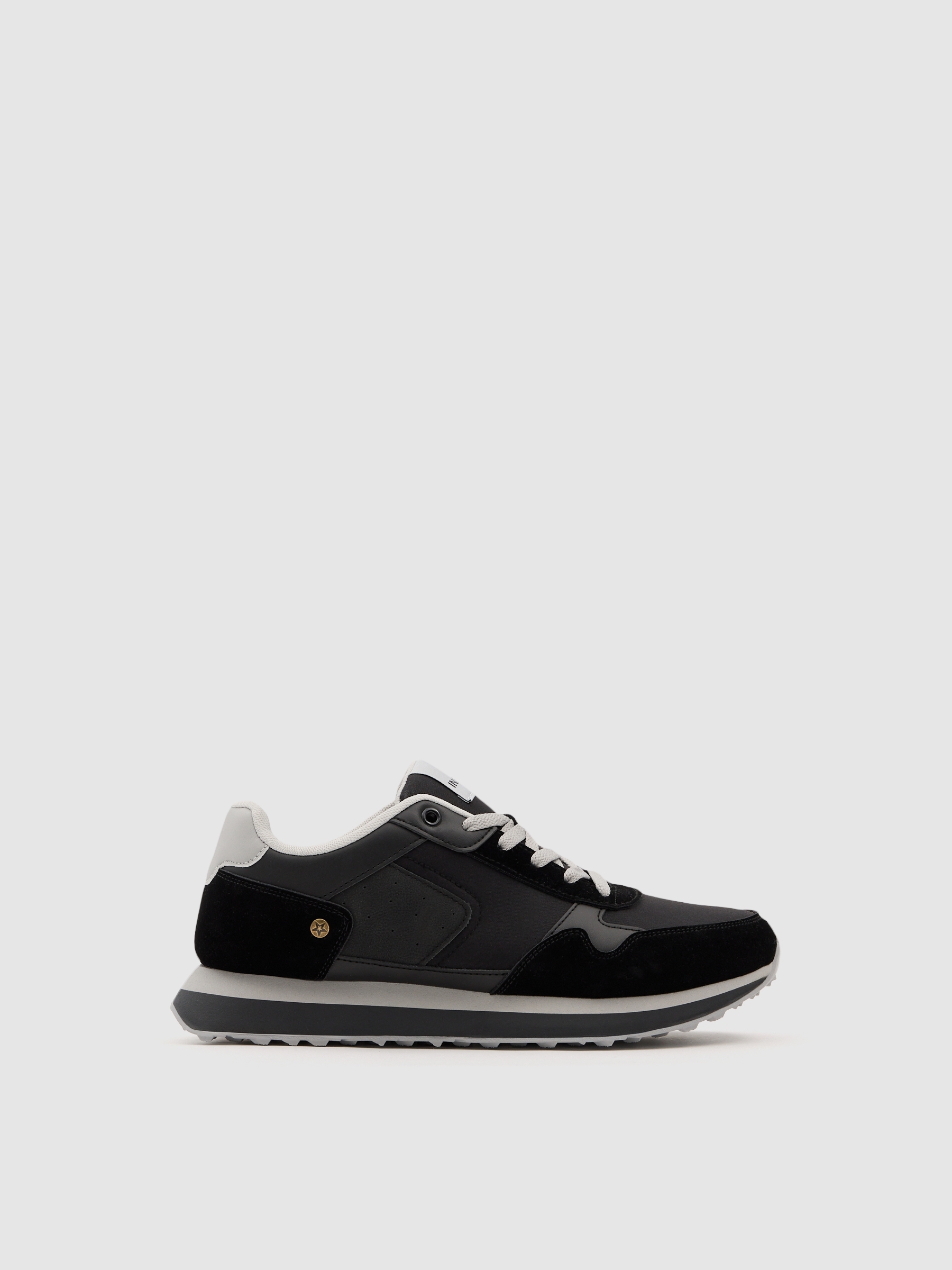 Tênis esportivo para corrida nylon borracha preto