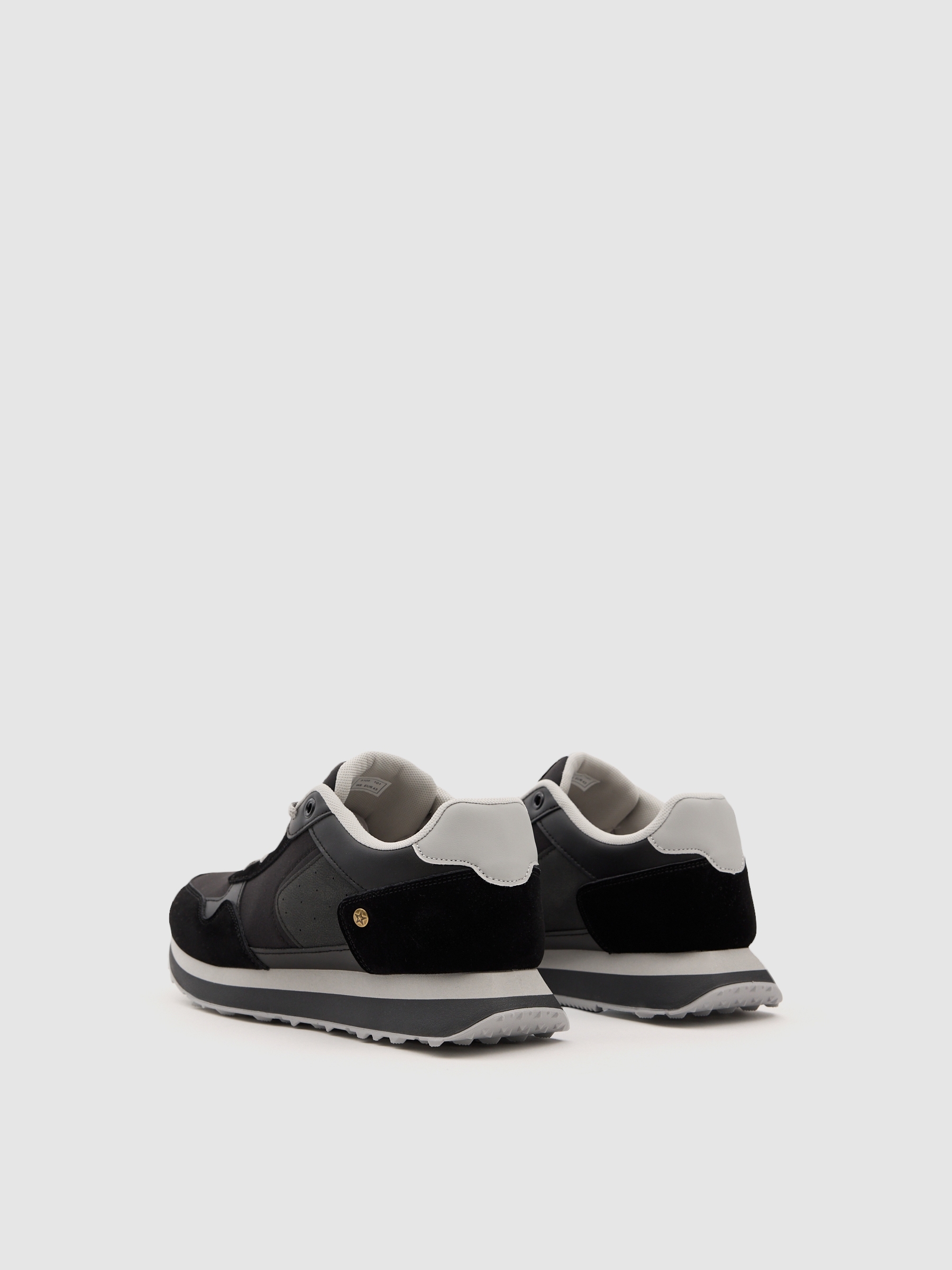 Tênis esportivo para corrida nylon borracha preto