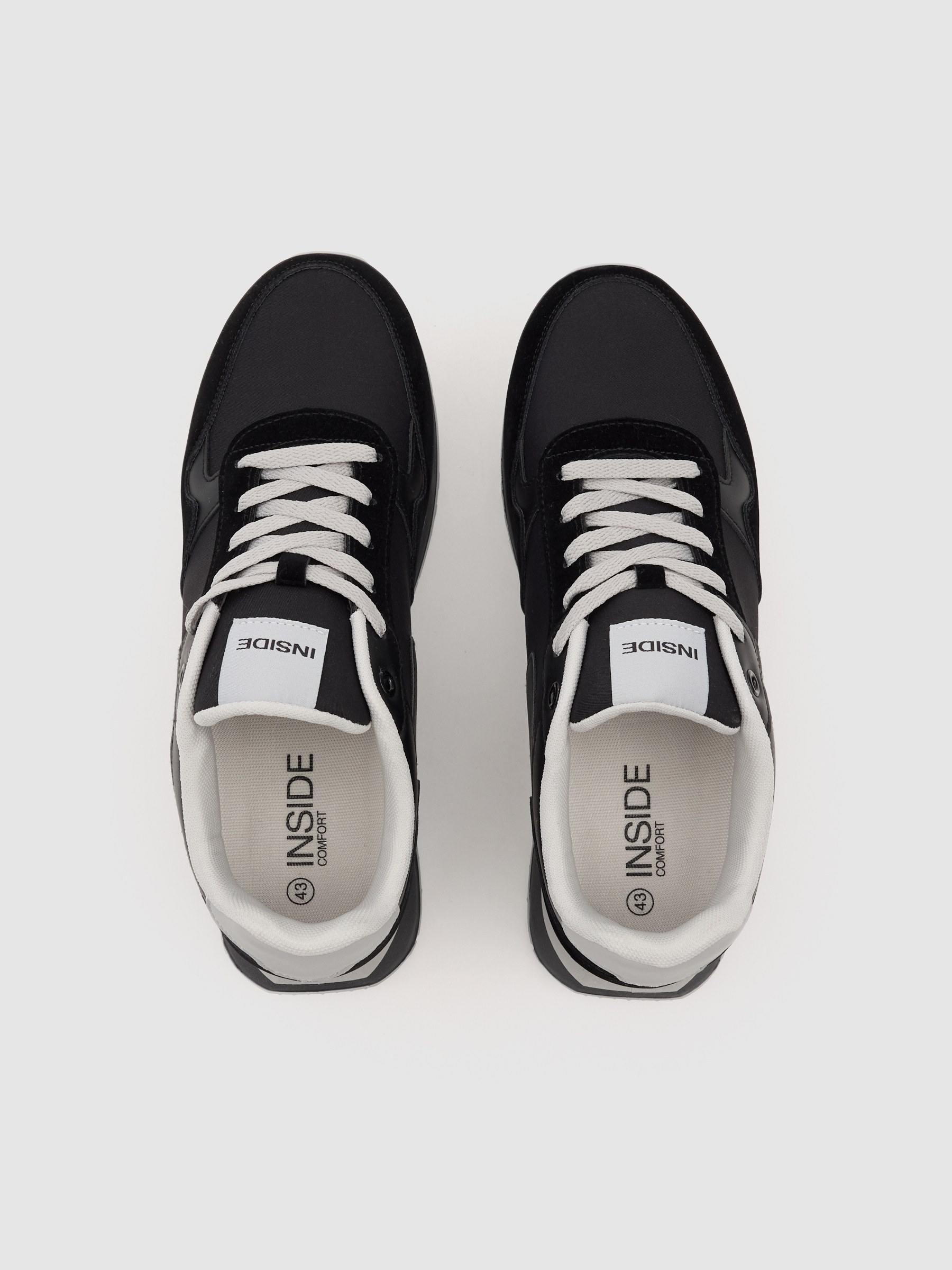 Tênis esportivo para corrida nylon borracha preto