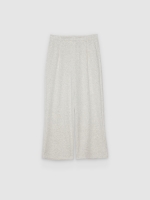 %Pto% Fluid viscose trousers light melange front view