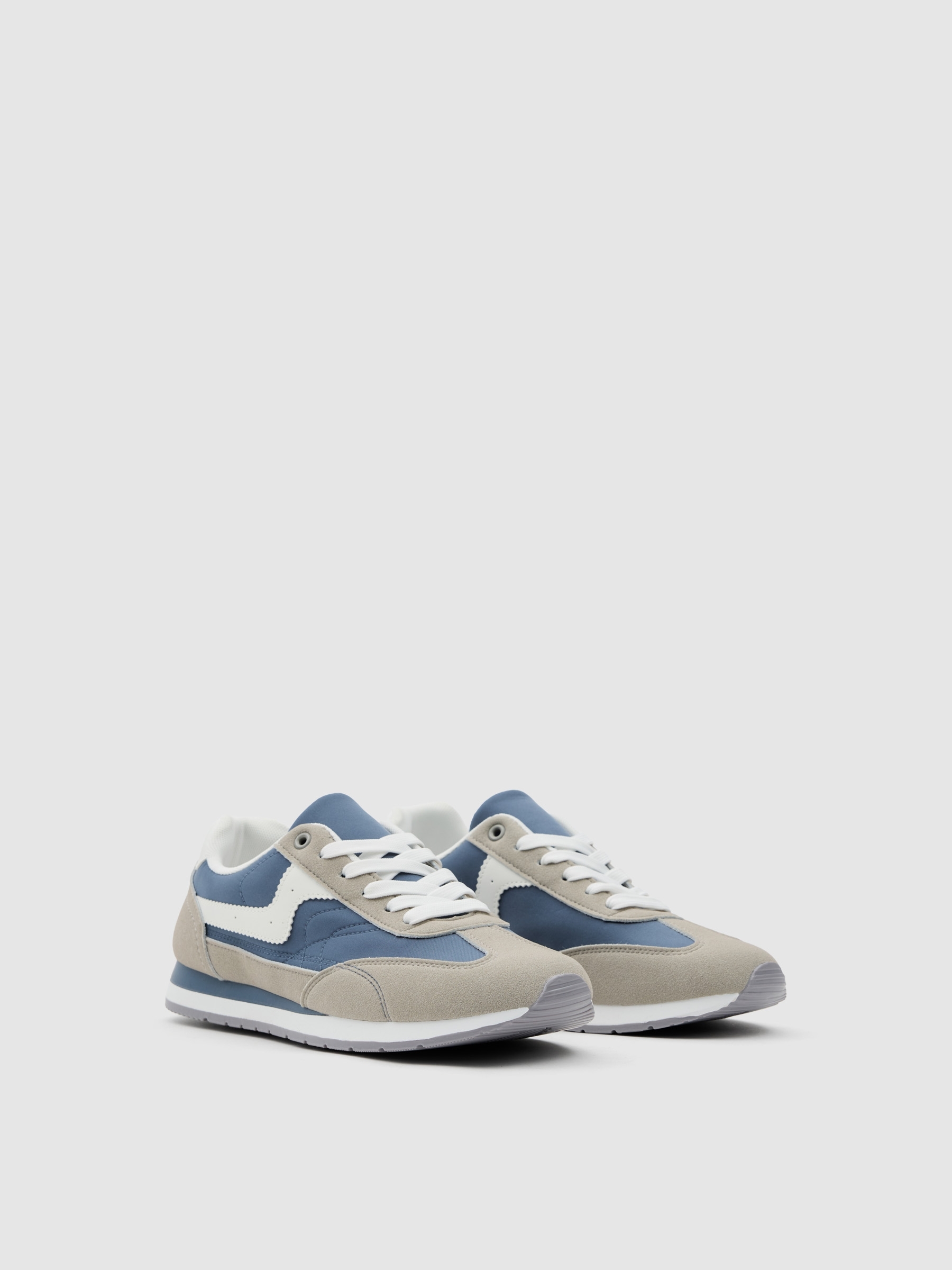 Retro low-top sneaker blue
